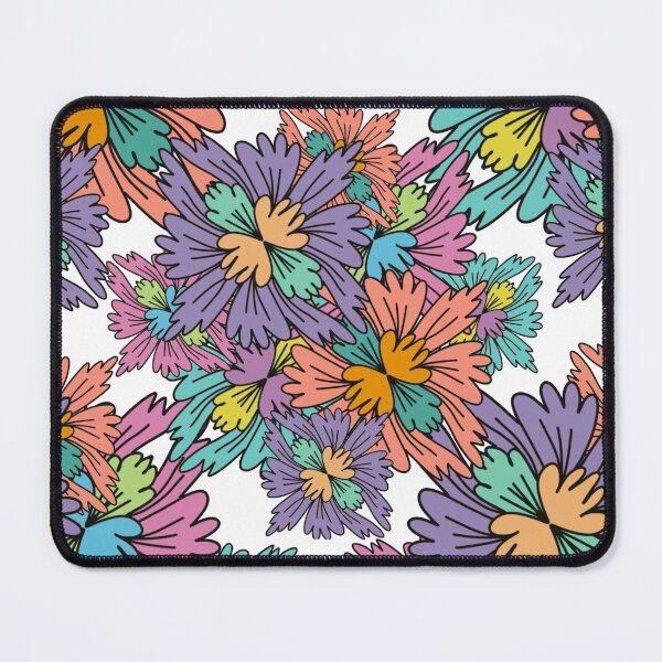 Item preview, Retro Colorful Pastel Floral Pattern designed and sold by Artistestella.