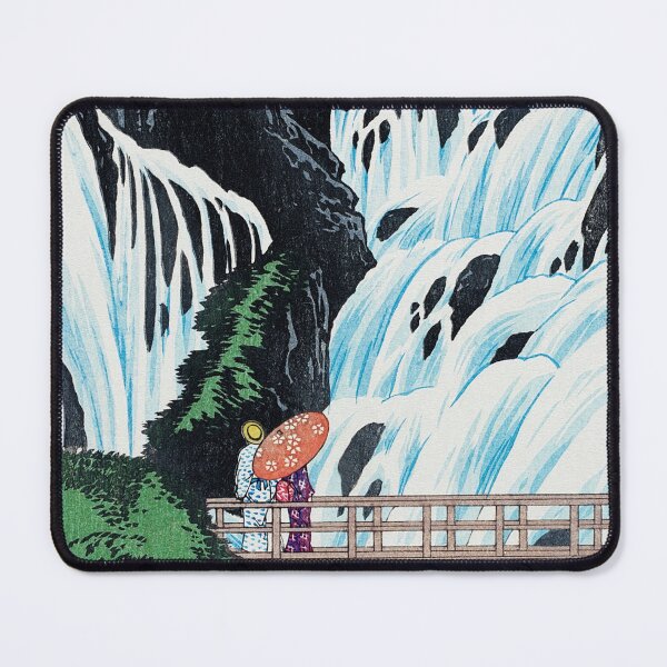 Item preview, Japanese Art Waterfall Landscape Kimono Lady Classic Art Illustration designed and sold by Wangfu-tees.