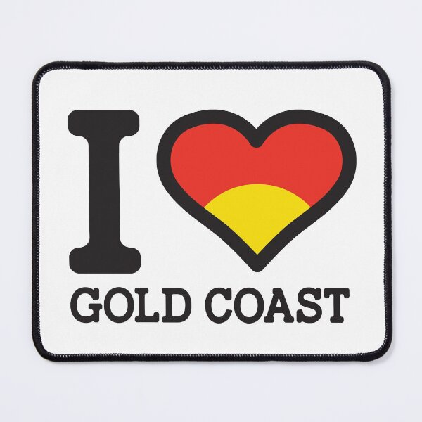 Item preview, “I love Gold Coast” AFL & AFLW Inspired Apparels, Merchandise, T Shirts, Leggings, Skirt, Mask, Apron, Eco Bag designed and sold by Ink Inc.