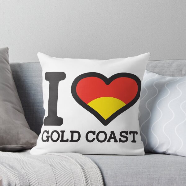 Item preview, “I love Gold Coast” AFL & AFLW Inspired Apparels, Merchandise, T Shirts, Leggings, Skirt, Mask, Apron, Eco Bag designed and sold by Ink Inc.