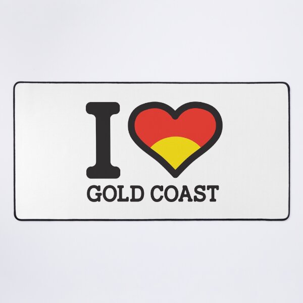 Item preview, “I love Gold Coast” AFL & AFLW Inspired Apparels, Merchandise, T Shirts, Leggings, Skirt, Mask, Apron, Eco Bag designed and sold by Ink Inc.