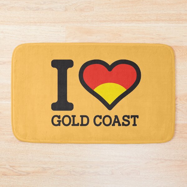 Item preview, “I love Gold Coast” AFL & AFLW Inspired Apparels, Merchandise, T Shirts, Leggings, Skirt, Mask, Apron, Eco Bag designed and sold by Ink Inc.