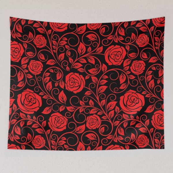 Item preview, Red Wild Roses Vines Branches designed and sold by Alladin7.