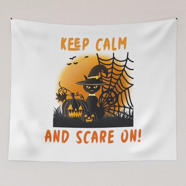 Item preview, Halloween Cat Keep Calm And Scare On designed and sold by Fabvity.
