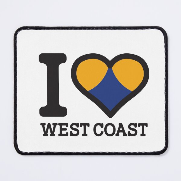 Item preview, “I love West Coast” AFL & AFLW Inspired Apparels, Merchandise, T Shirts, Leggings, Skirt, Mask, Apron, Eco Bag designed and sold by Ink Inc.