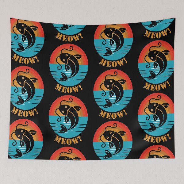 Item preview, Catfish Meow | Fisherman Humour designed and sold by GravitiTees.