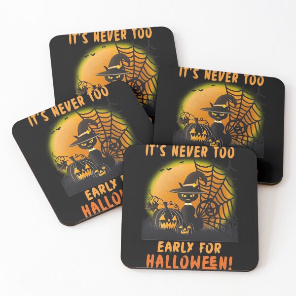 Item preview, It's Never Too Early For Halloween Cat designed and sold by Fabvity.