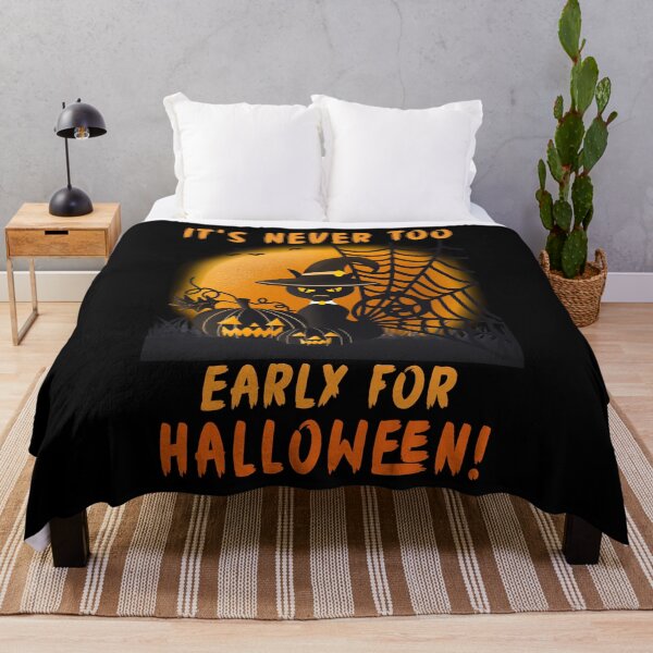 Item preview, It's Never Too Early For Halloween Cat designed and sold by Fabvity.