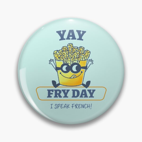 Item preview, Yay Fry Day Vintage designed and sold by ModkMerch.