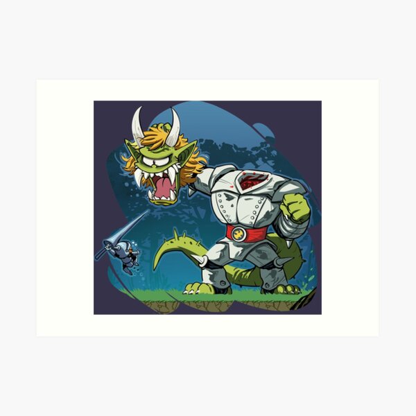 Ghosts' n Goblins Art Print