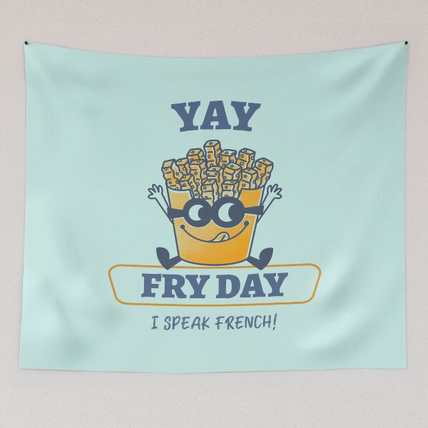 Item preview, Yay Fry Day Vintage designed and sold by ModkMerch.