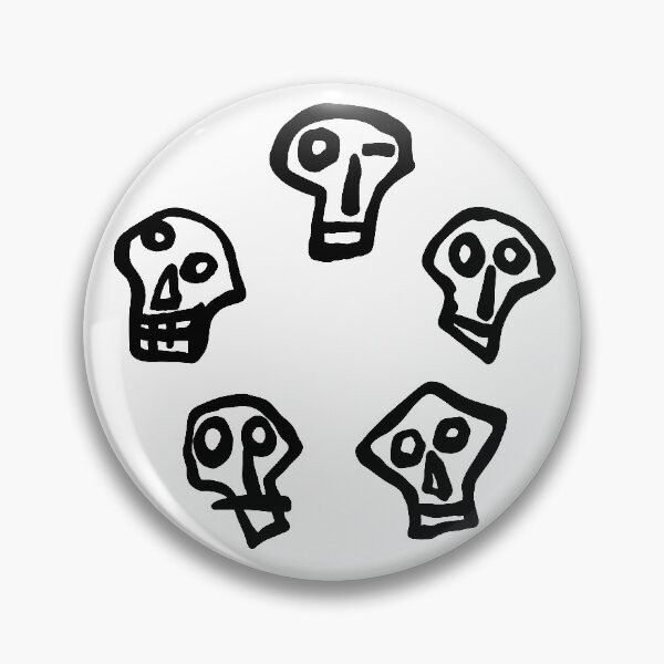Artikelvorschau, Mighty Boosh Totenköpfe Schwarz entworfen und verkauft von Jessica Sinclair.