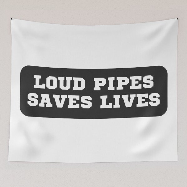 Item preview, Loud Pipes Saves Lives - Cool Motorcycle Or Funny Helmet Stickers And Bikers Gifts Sticker designed and sold by LostTraveller.