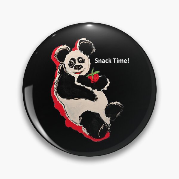 Item preview, Snack TIme Panda Eating Strawberry School Fun designed and sold by HenrieHard.
