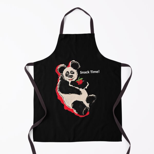 Artikelvorschau, Snack TIME Panda isst Erdbeere Schulspaß entworfen und verkauft von HenrieHard.