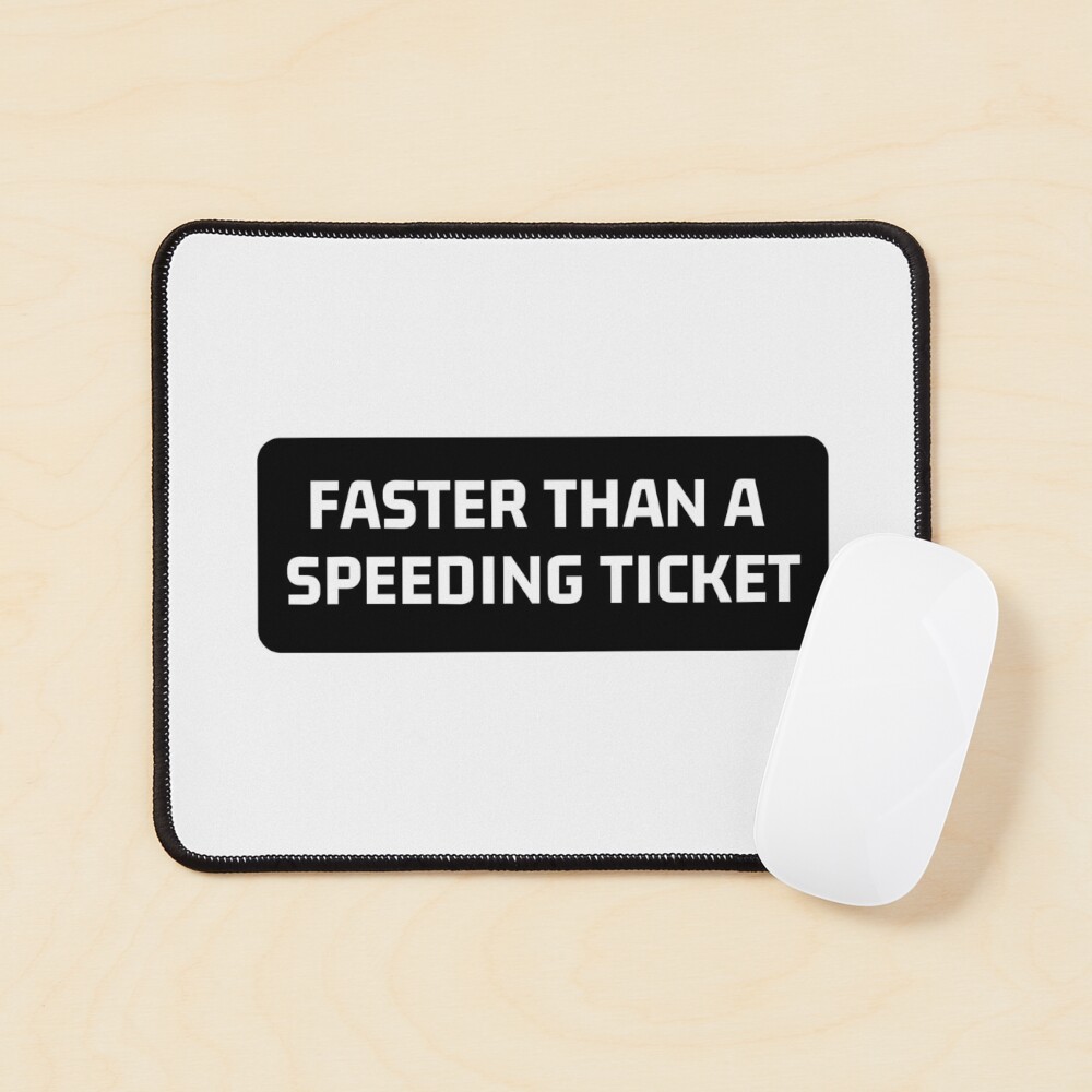 STICKY DUDE 'Faster Than A Speeding Ticket' Motorcycle Sticker - Funny Biker Decal, 5 Inches, UV Protected, Vinyl, USA Made - View #4