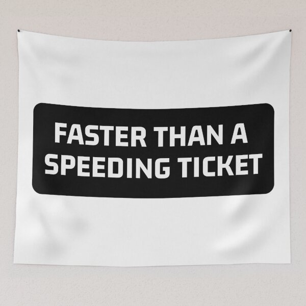 Item preview, Faster than a Speeding Ticket - Cool Motorcycle Or Funny Helmet Stickers And Bikers Gifts Sticker designed and sold by LostTraveller.