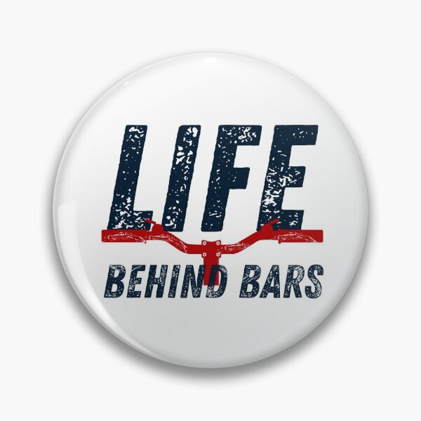 Item preview, Life Behind Bars - Cool MTB Or Funny Helmet Stickers And MTB Bikers Gifts Sticker designed and sold by LostTraveller.