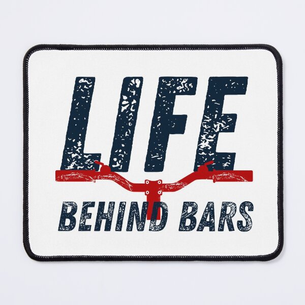 Item preview, Life Behind Bars - Cool MTB Or Funny Helmet Stickers And MTB Bikers Gifts Sticker designed and sold by LostTraveller.