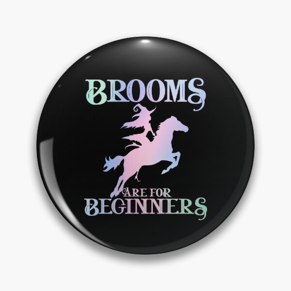 Item preview, Brooms Are For Beginners Funny-Horse Riding Witch Halloween designed and sold by Mixture-DESIGN.