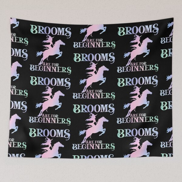 Item preview, Brooms Are For Beginners Funny-Horse Riding Witch Halloween designed and sold by Mixture-DESIGN.