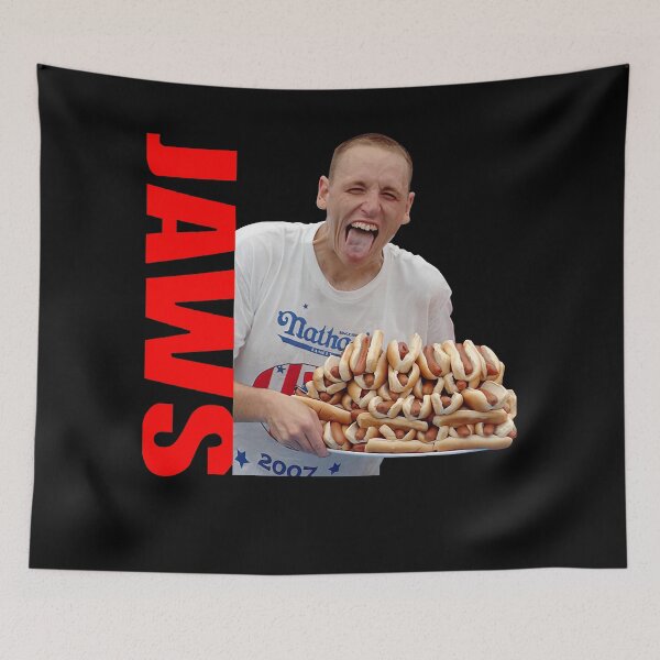 Item preview, Vintage Music Joey Jaws Chestnut Hot Dog Eating Food Gift Music Fans designed and sold by DahliaMarquardt.