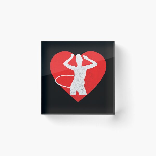 Item preview, Heart Hula Hulahoop ladies I love Hula motif designed and sold by DerNerd.