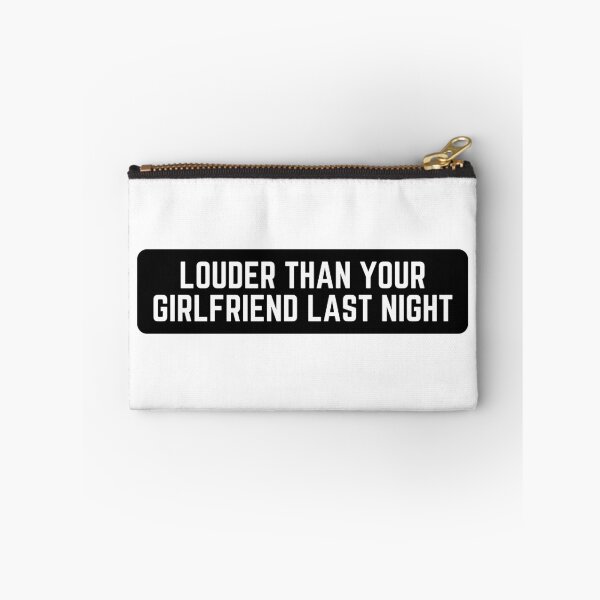 Item preview, Louder Than your Girlfriend Last Night - Cool Motorcycle Or Funny Helmet Stickers And Bikers Gifts Sticker designed and sold by LostTraveller.