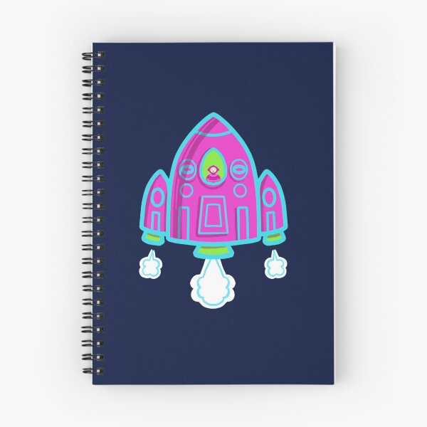 Item preview,  pink spaceship sticker,  astronaut Sticker, Water bottle, Laptop, Cars, Notebook, Phones, pattern designed and sold by juartshop.