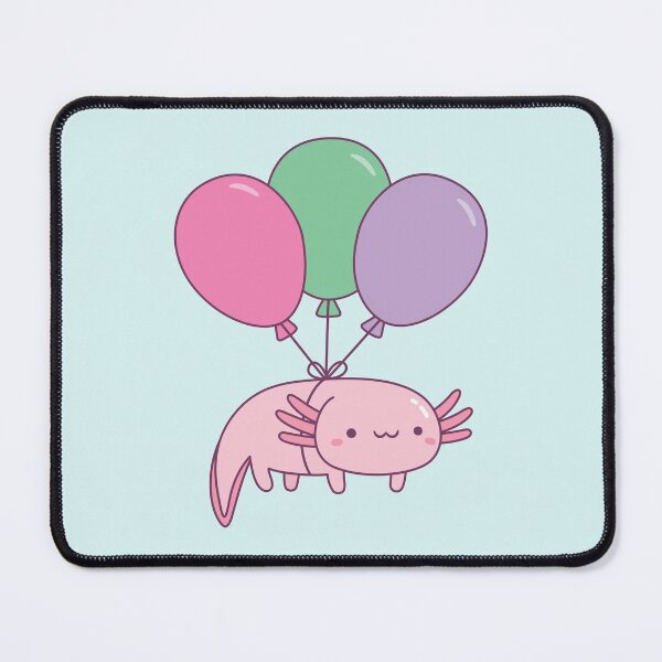 Item preview, Balloons and Cute Axolotl Doodle designed and sold by rustydoodle.