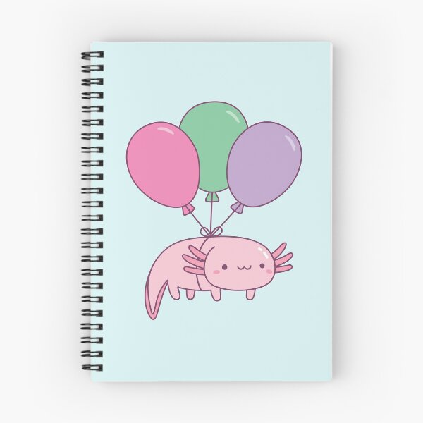 Item preview, Globos y lindo garabato de Axolotl designed and sold by rustydoodle.