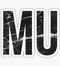 black marble mu Sticker
