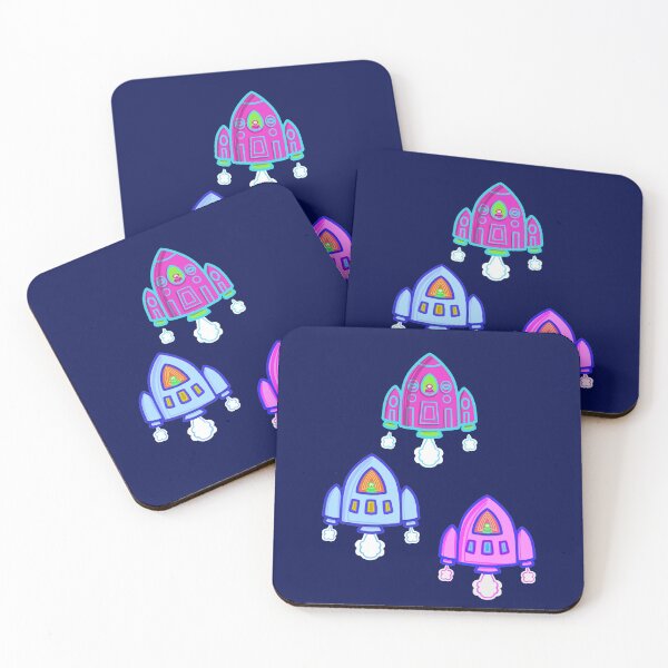 Item preview, 3 spaceship sticker,  astronaut Sticker, Water bottle, Laptop, Cars, Notebook, Phones, pattern designed and sold by juartshop.