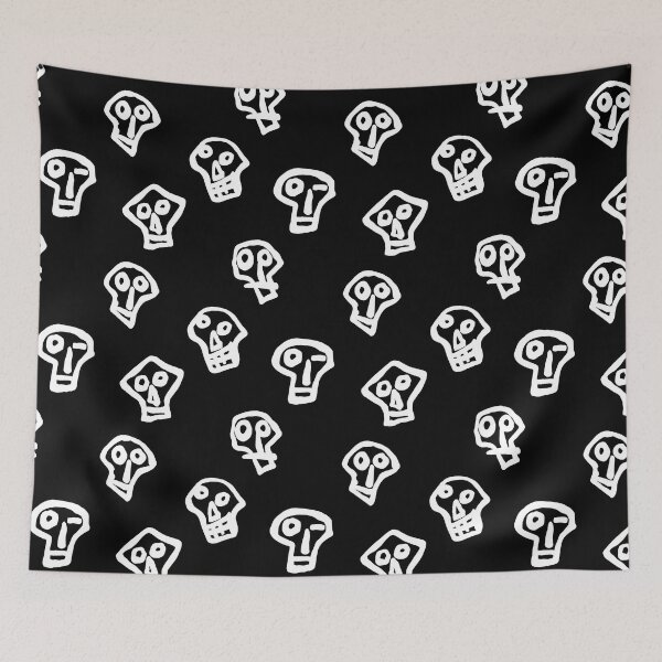 Item preview, Mighty Boosh Skulls Pattern designed and sold by Jessica Sinclair.