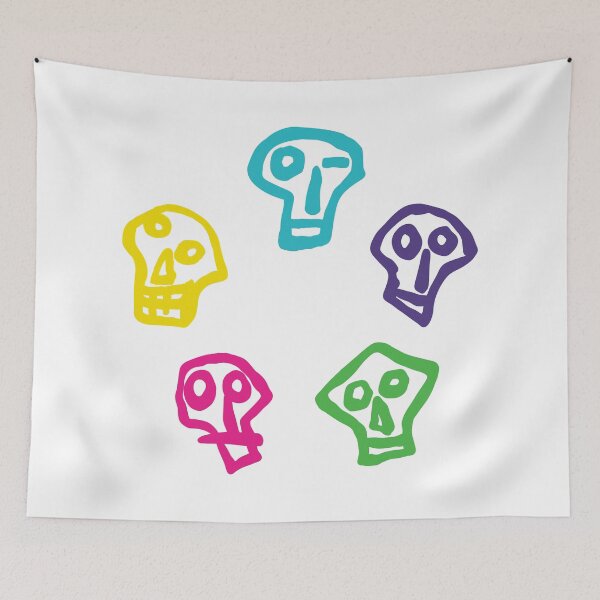 Item preview, Mighty Boosh Skulls Colour designed and sold by Jessica Sinclair.