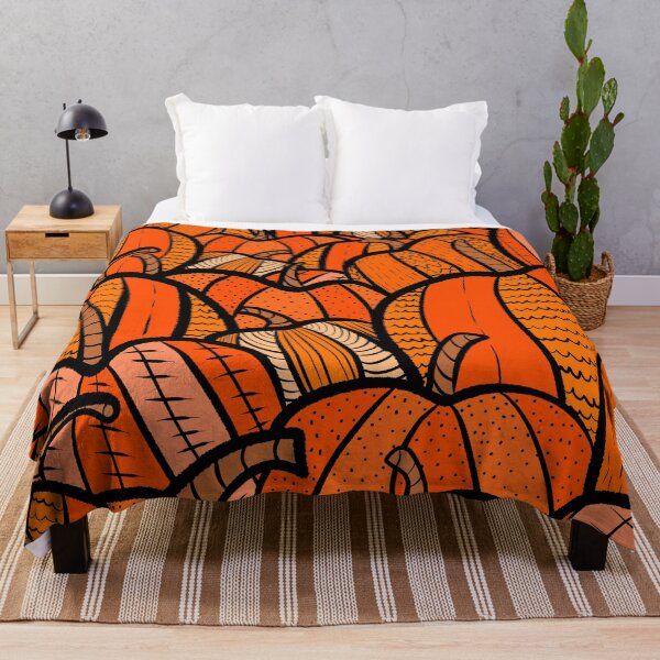Item preview, Deep orange pumpkins  designed and sold by Swadeillustrations.