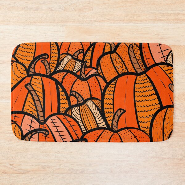 Item preview, Deep orange pumpkins  designed and sold by Swadeillustrations.
