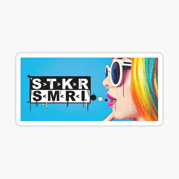 Item preview, stkr smri rainbow girl designed and sold by stickersamurai.
