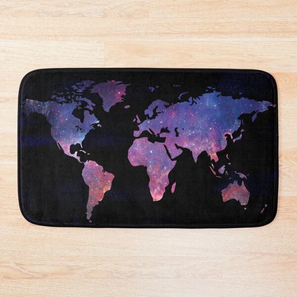 Item preview, Galaxy World Map - Stars  designed and sold by cannevas.