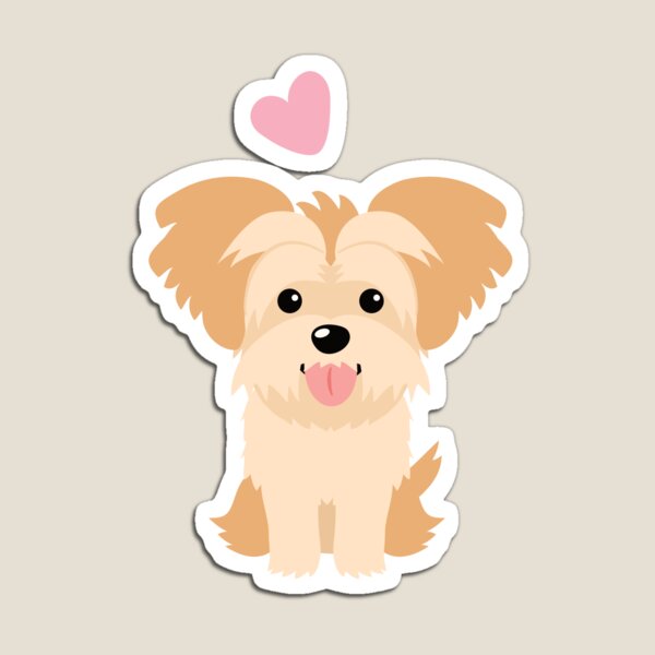 Item preview, LOVE Gold Morkie Yorkie designed and sold by Lulupainting.