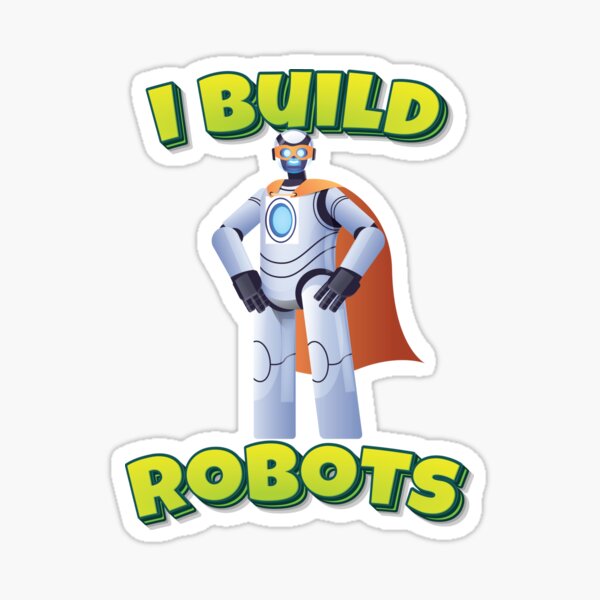 Set of robot stickers with artificial intelligence. - MasterBundles