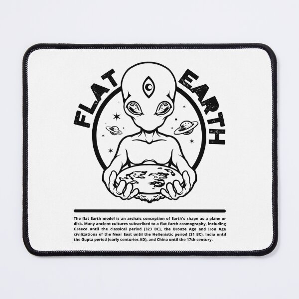 Item preview, Flat Earth Society, Flat Earthers Club, Alien, Black  designed and sold by anghelapparel.