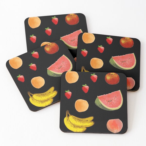 Item preview, Assorted Fruity Fruit Salad Bowl Peach Strawberry Apple Watermelon Bananas designed and sold by MOP-tees.