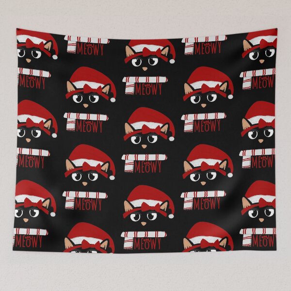 Item preview, Meowy Christmas Cute Black Mom Cat  designed and sold by AndreuJaylin.