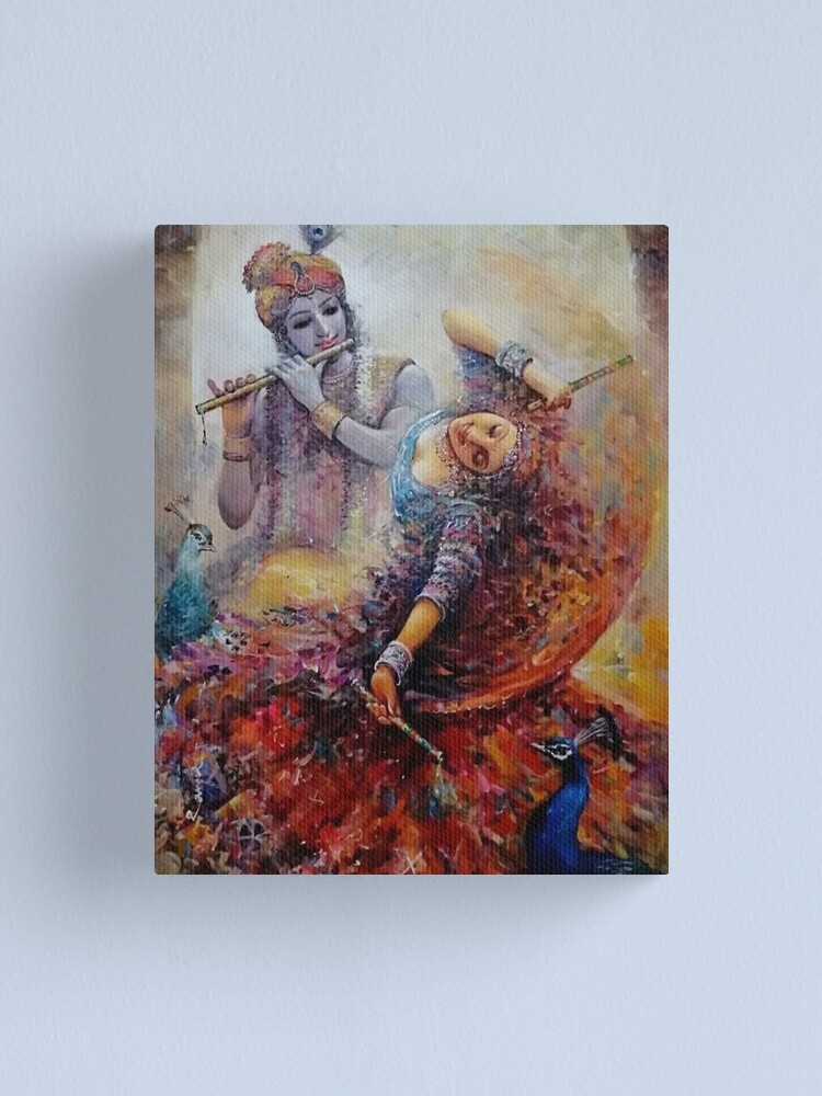 Hare Krishna Mantra Mandala Krishna Wall Art Krishna Print 