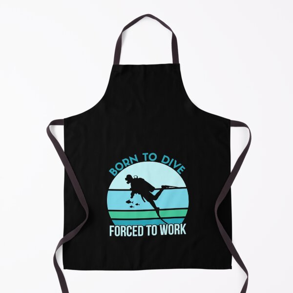 Item preview, Born to dive Forced to work designed and sold by designandclouds.