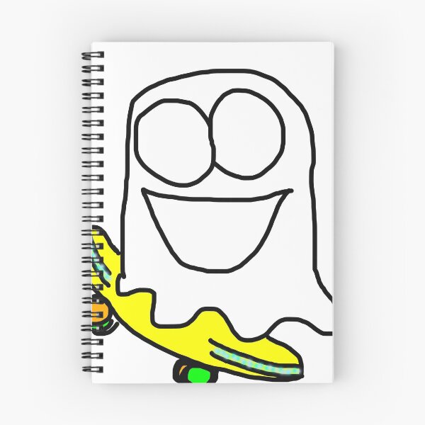 Item preview, Skateboard happy smiling ghost designed and sold by MacaMacaMaca.