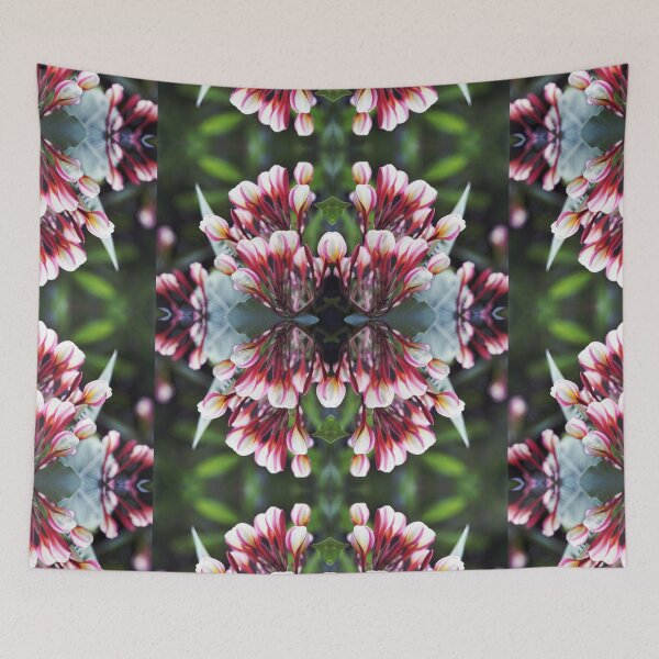 Item preview, Pink White Plumeria Blossoms Bouquet Kaleidoscope Collage designed and sold by MOP-tees.