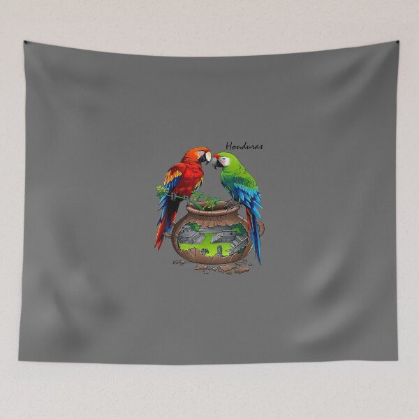 Item preview, Honduras Copán maya loros designed and sold by Eliss3Lilly.