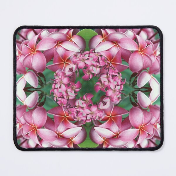 Item preview, Pink Plumeria Bouquet Kaleidoscope Collage designed and sold by MOP-tees.